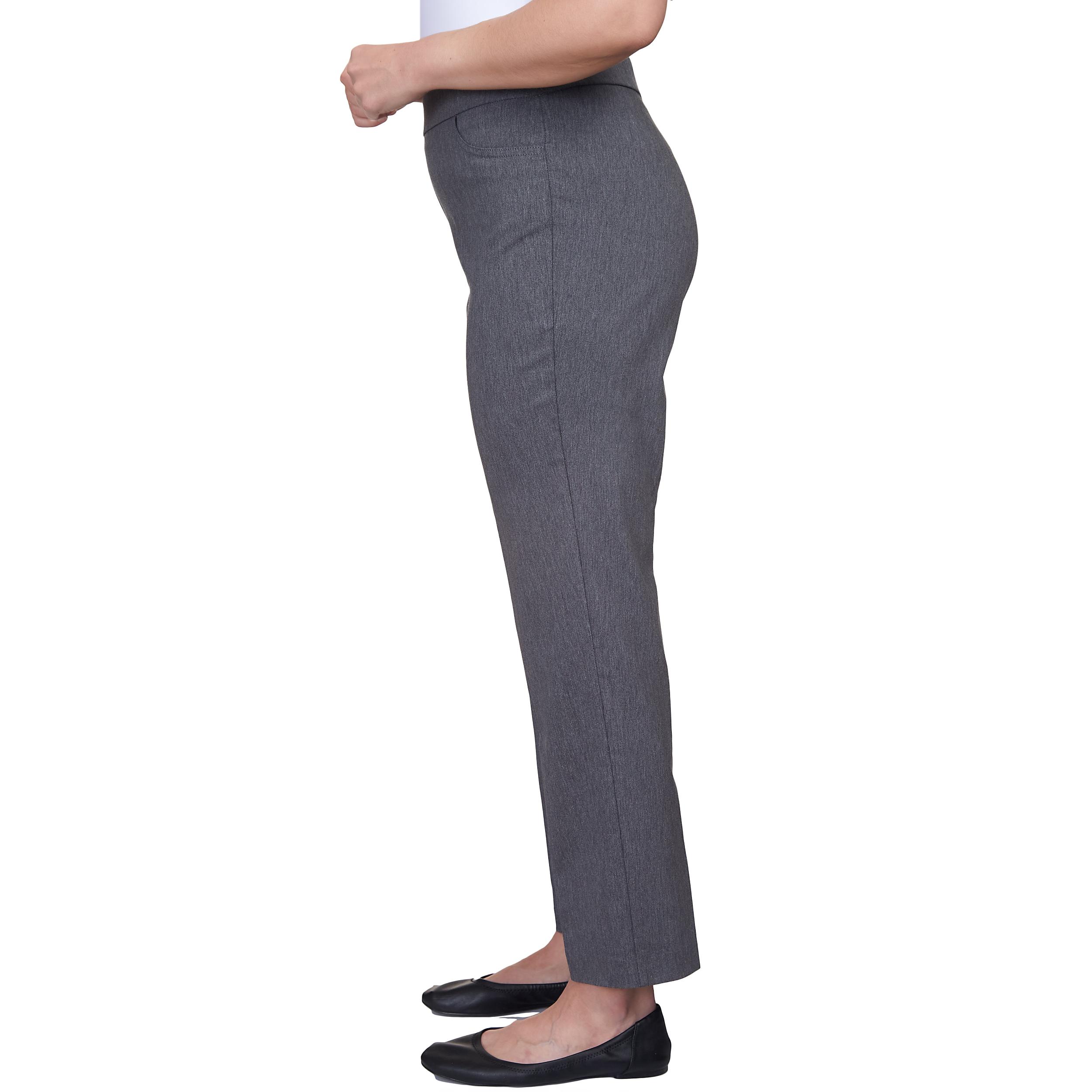 Alfred Dunner Petite Classic Allure Fit Proportioned Pant with Elastic Comfort Waistband Average Length Product Image