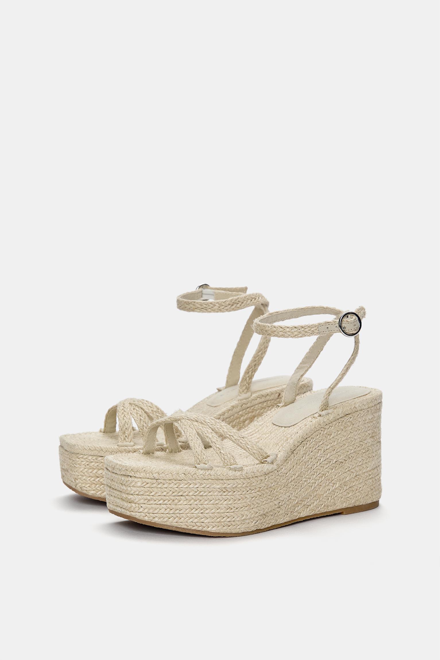 Jute wedge sandals Product Image