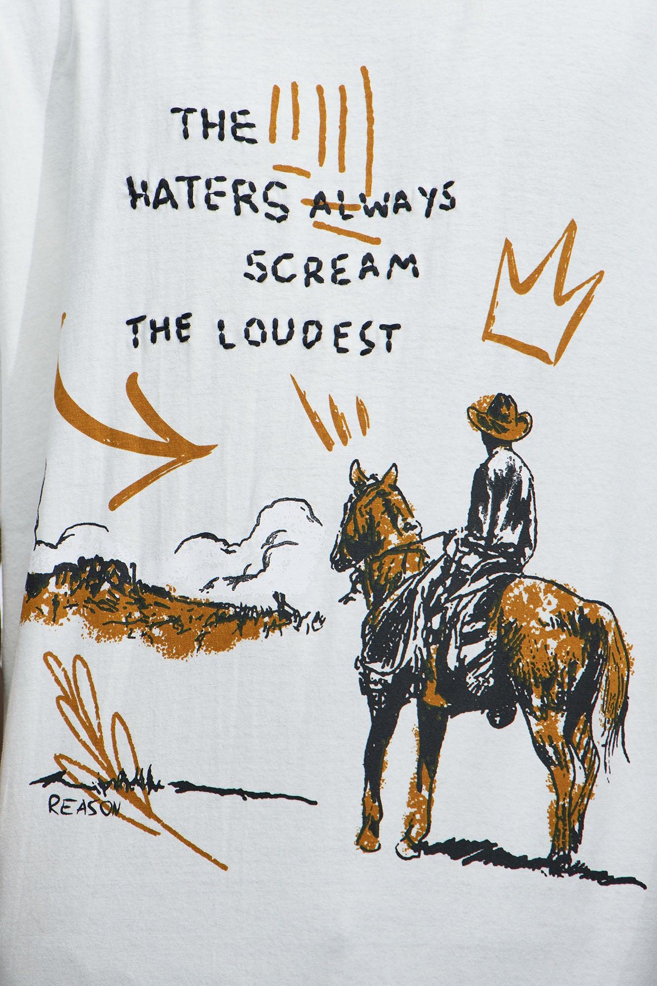 Cowboy Waterfall Short Sleeve Tee - Cream Product Image