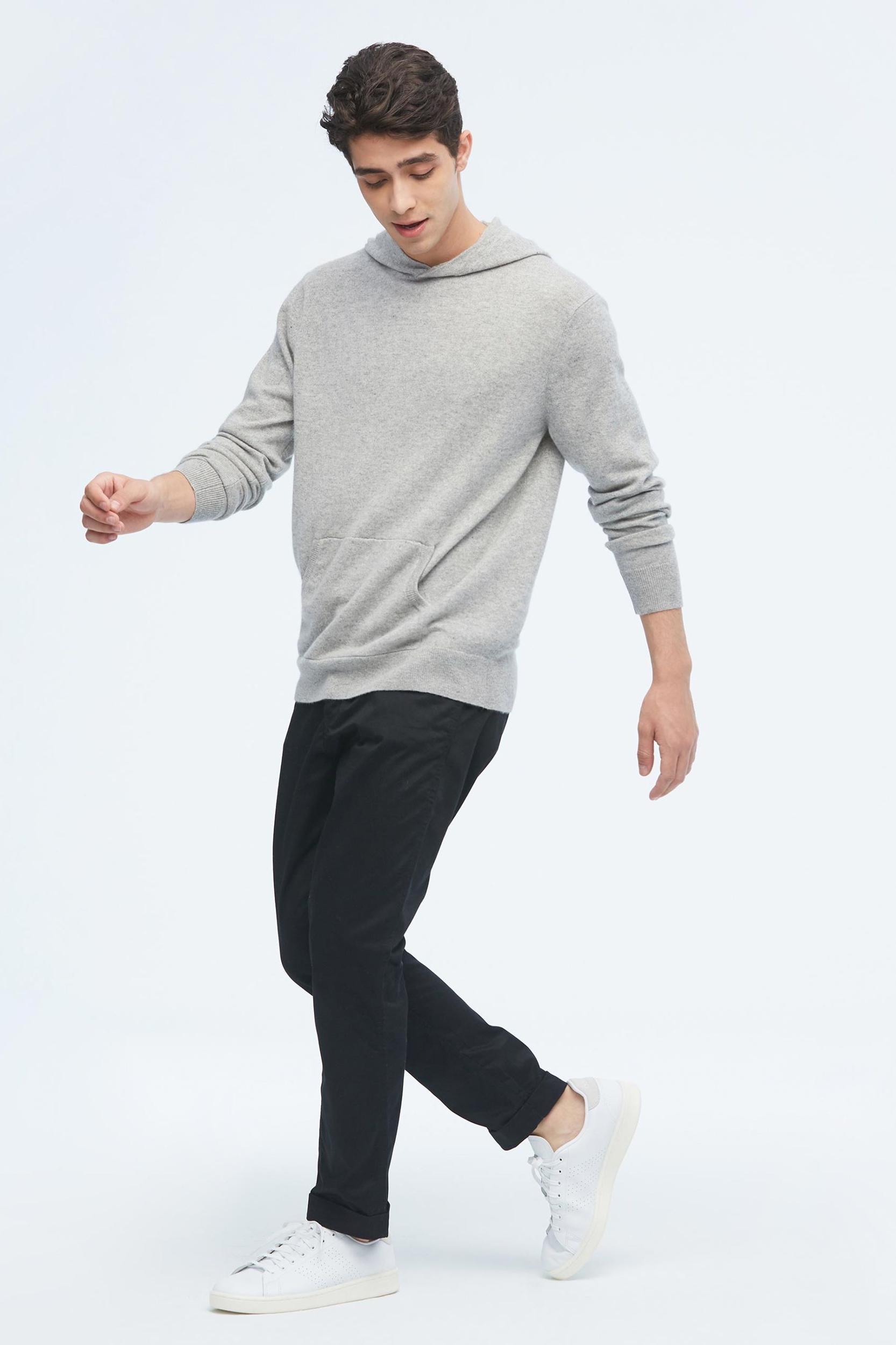 Cashmere Pullover Hoodie For Men Product Image