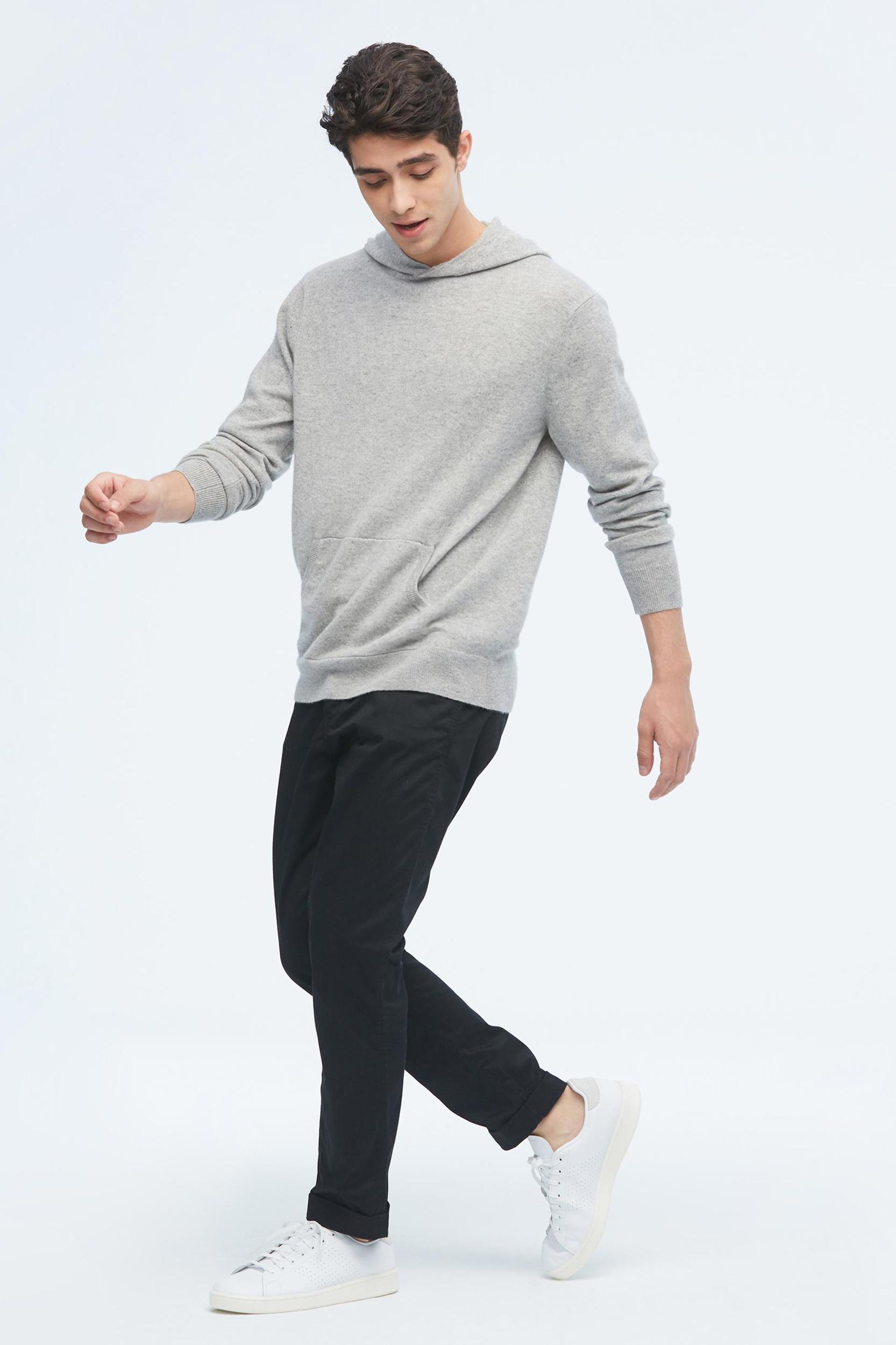 Cashmere Pullover Hoodie For Men Product Image
