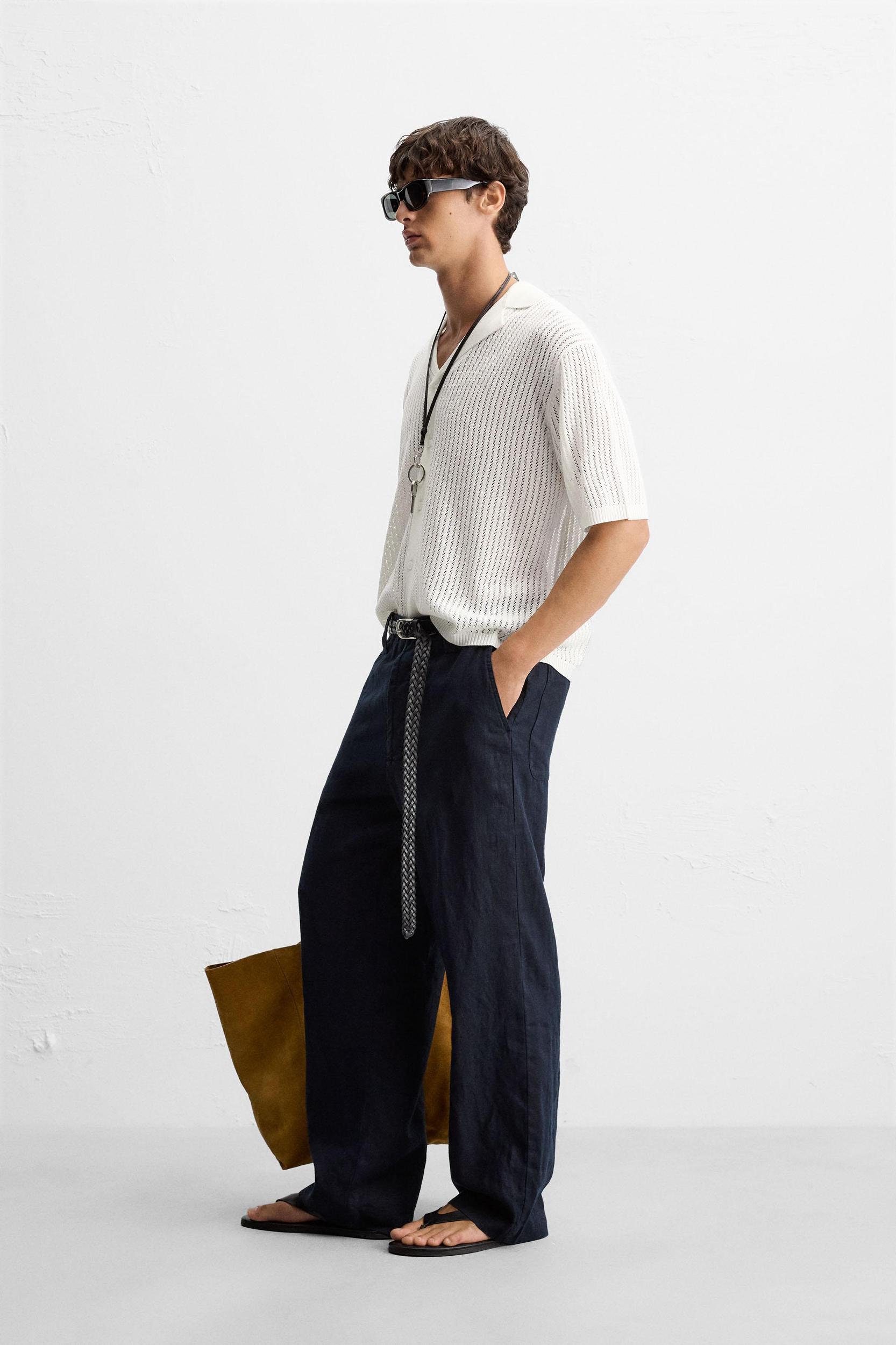 LACE KNIT SHIRT Product Image