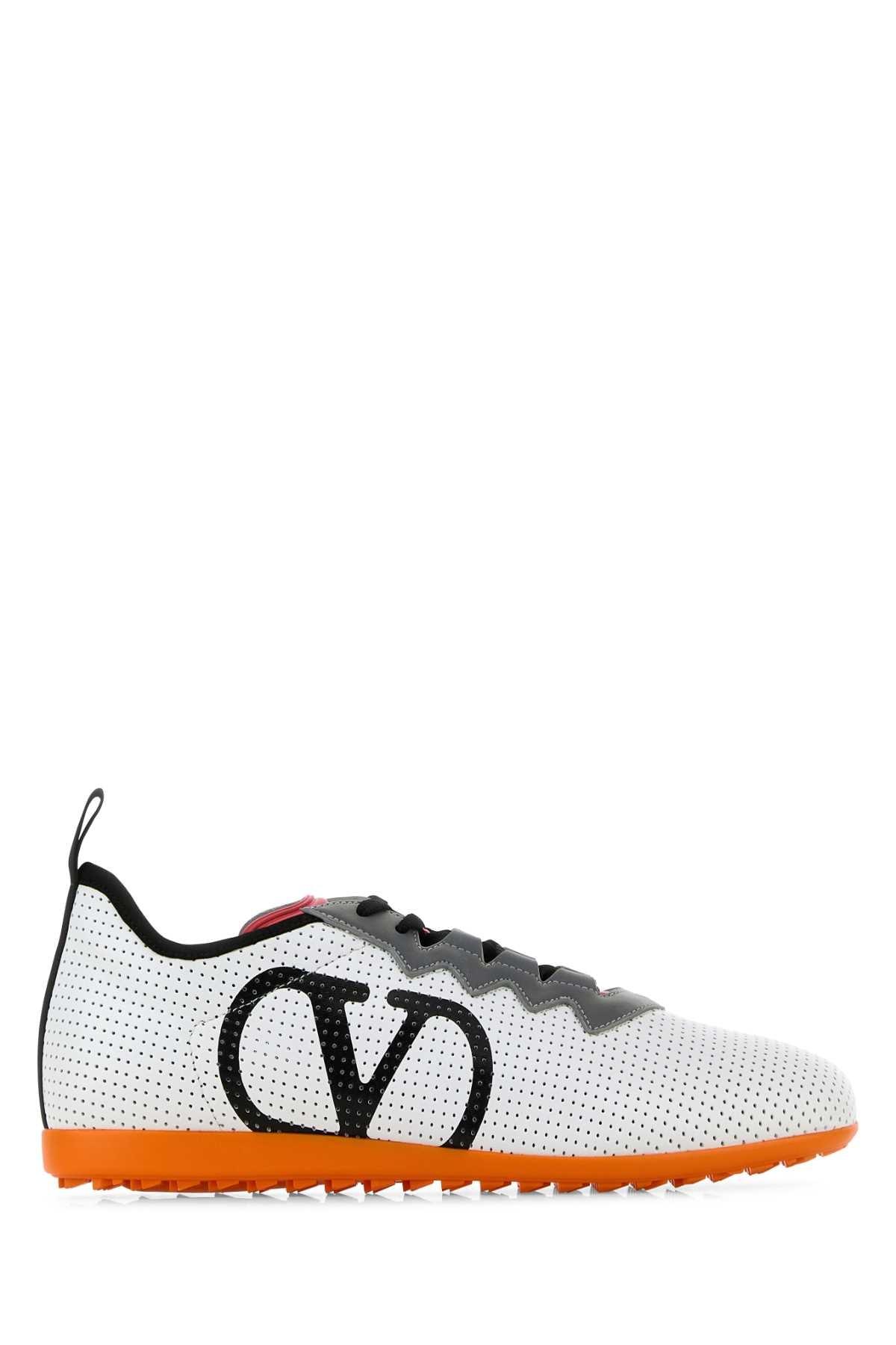 VALENTINO GARAVANI Chromathon Low-top Sneakers In Perforated Leather In Multi Product Image