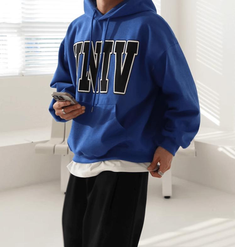 RT No. 11936 UNIV LETTERED PULLOVER HOODIE Product Image