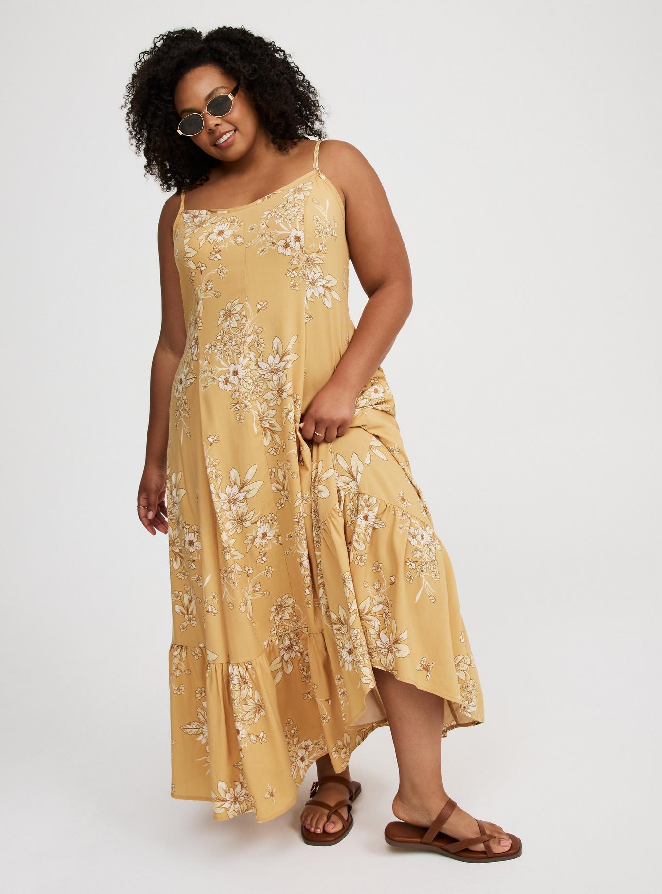 Tiered Trapeze Maxi Dress Product Image