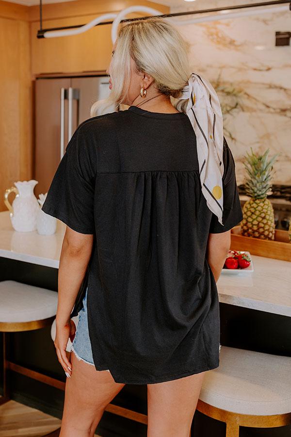 Chic And Sincere Shift Tee In Black Product Image