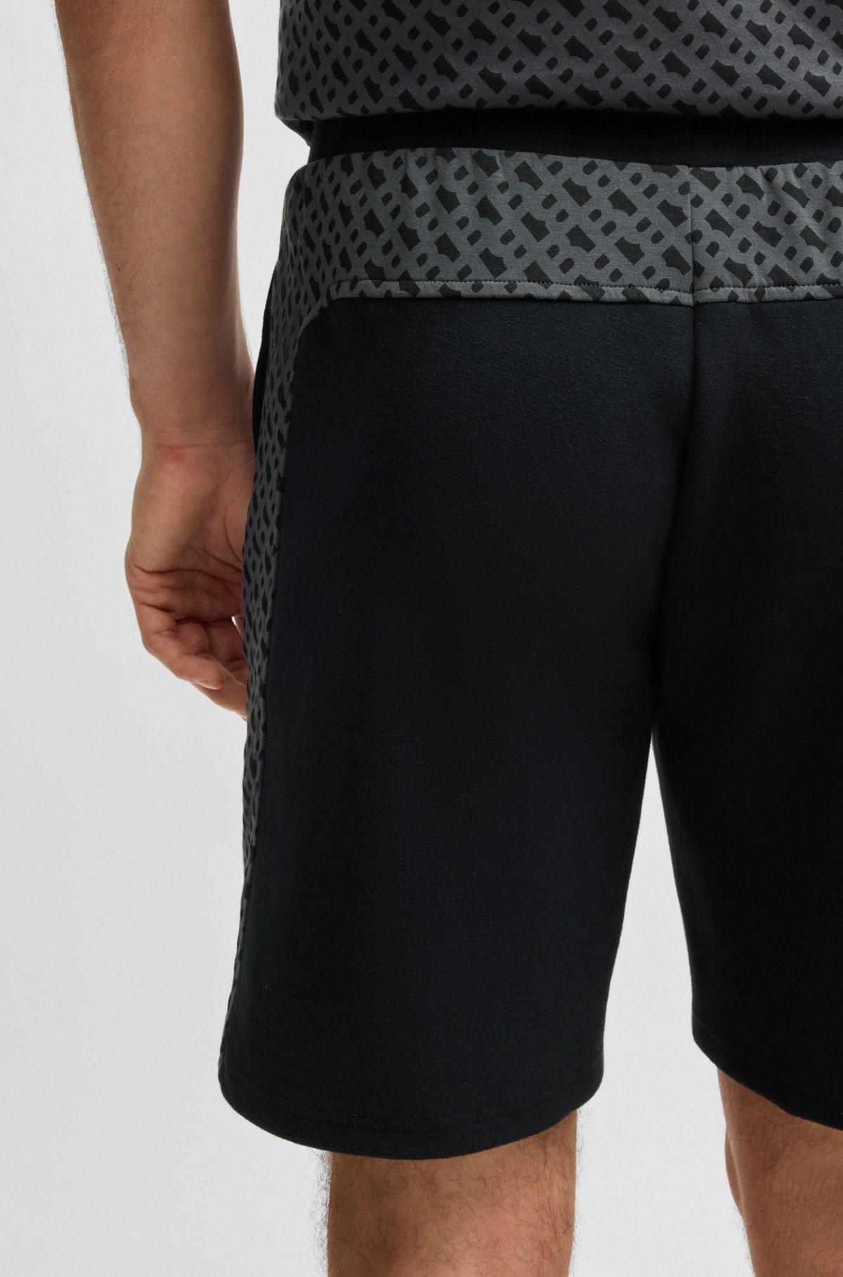  shorts with monogram-pattern panels Product Image