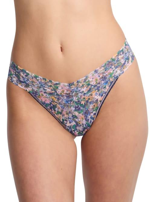 Signature Lace Original Rise Printed Thong Product Image