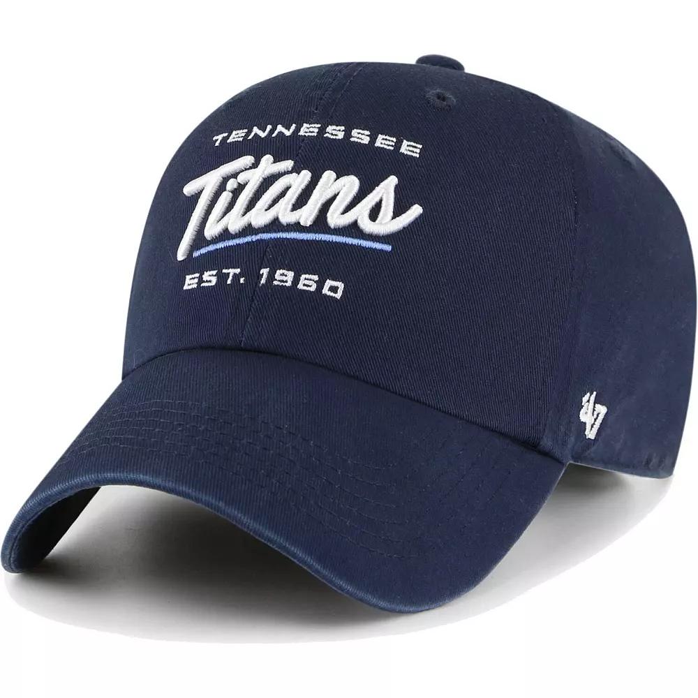 Women's '47 Navy Tennessee Titans Sidney Clean Up Adjustable Hat, Blue Product Image