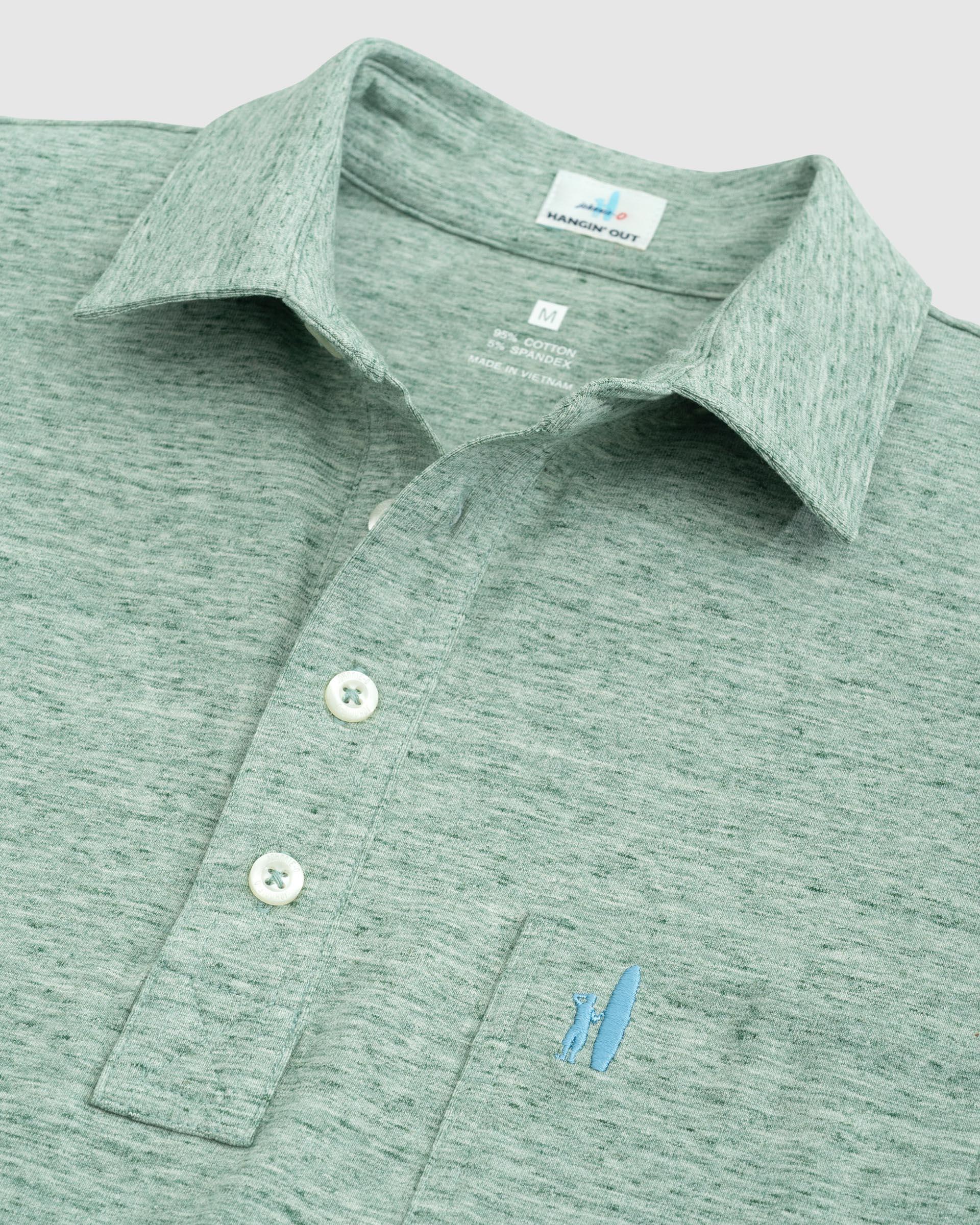 GS- TEST -  Heathered Original Polo Product Image