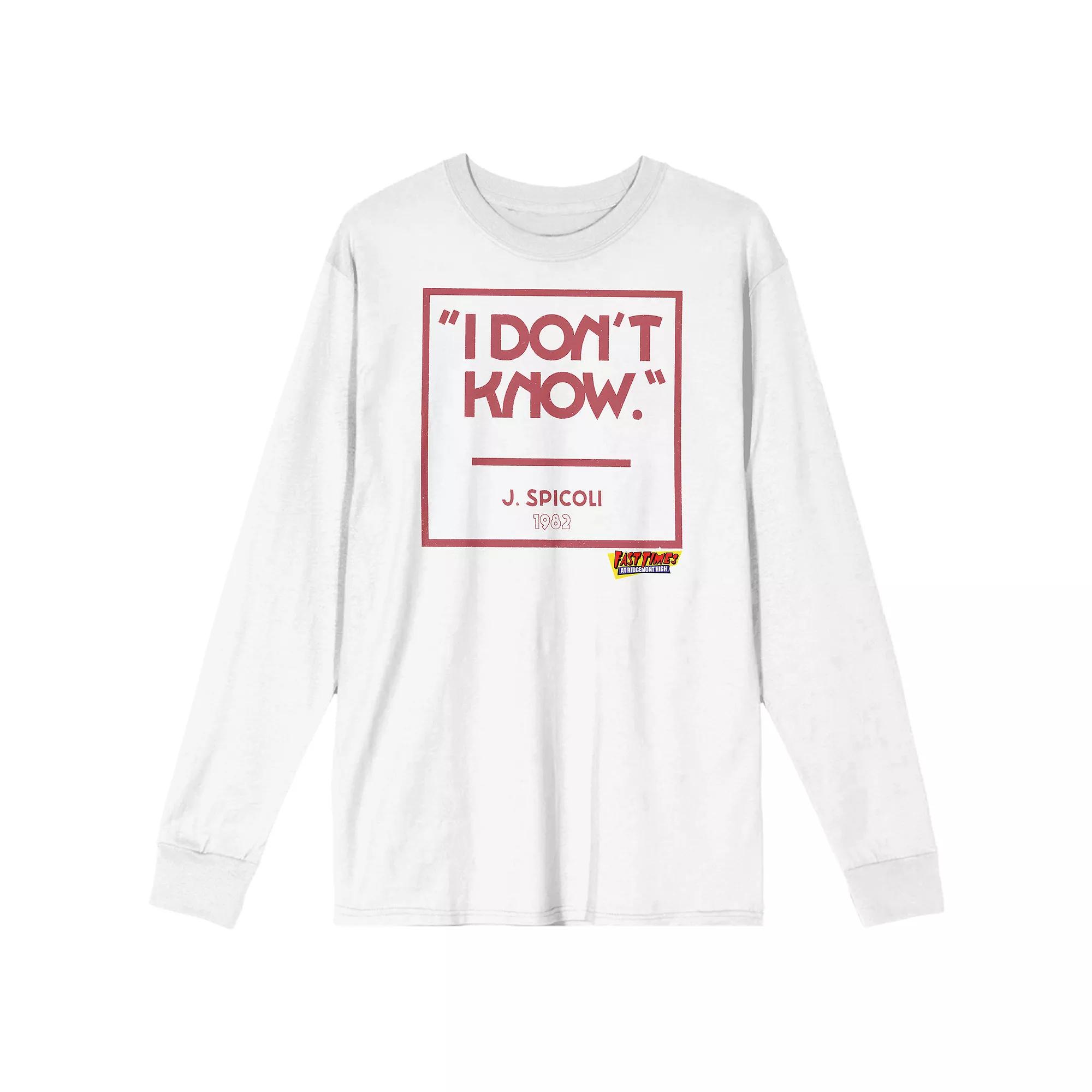 Men's Fast Times At Ridgemont High Sweatshirt, Size: Small, White Product Image