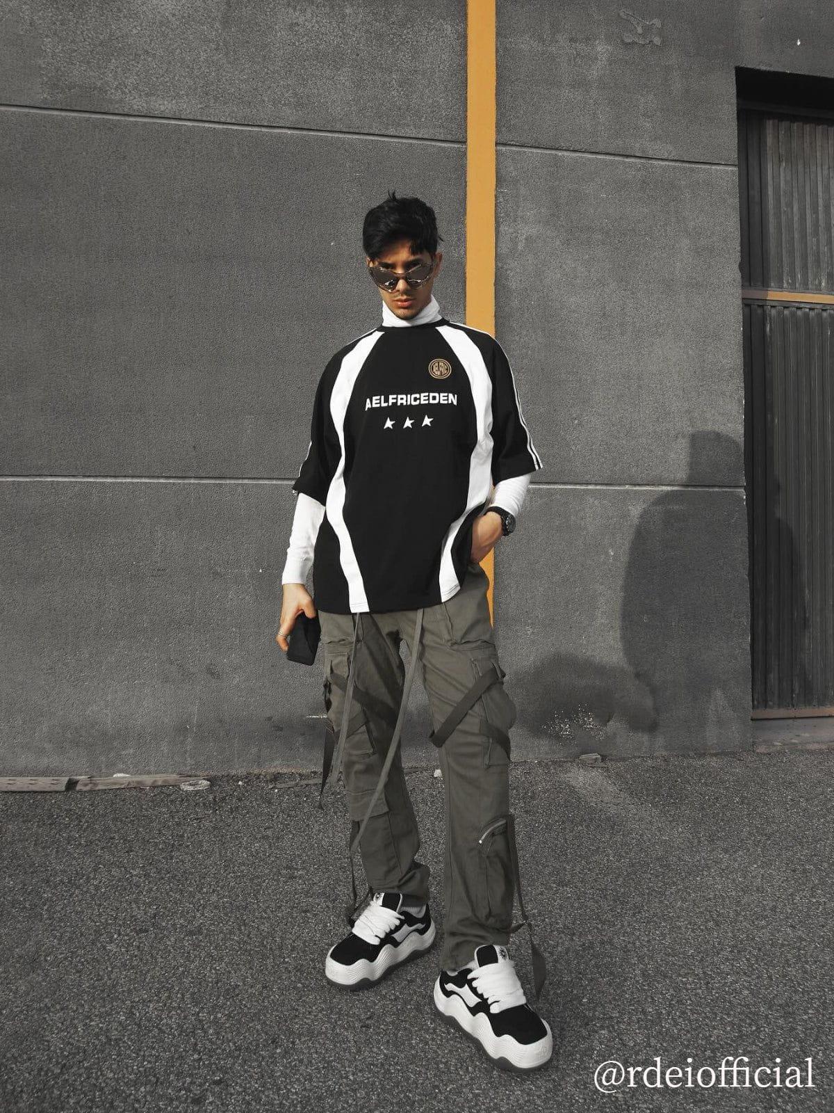 Aelfric Eden Patchwork Contrast Soccer Jersey Product Image