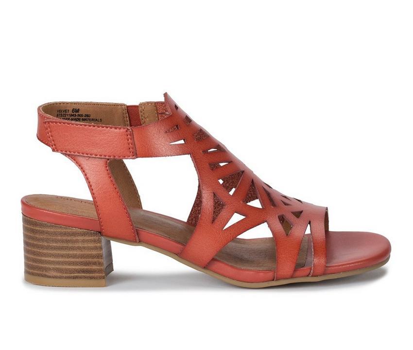 Women's Baretraps Velvet Block Heel Dress Sandals Product Image