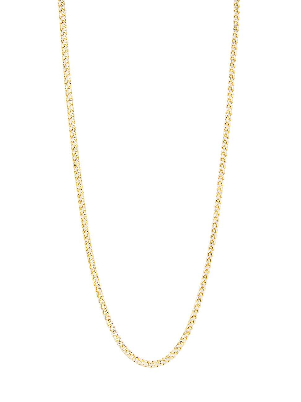 Womens Two-Tone 14K Gold Franco Chain Necklace Product Image