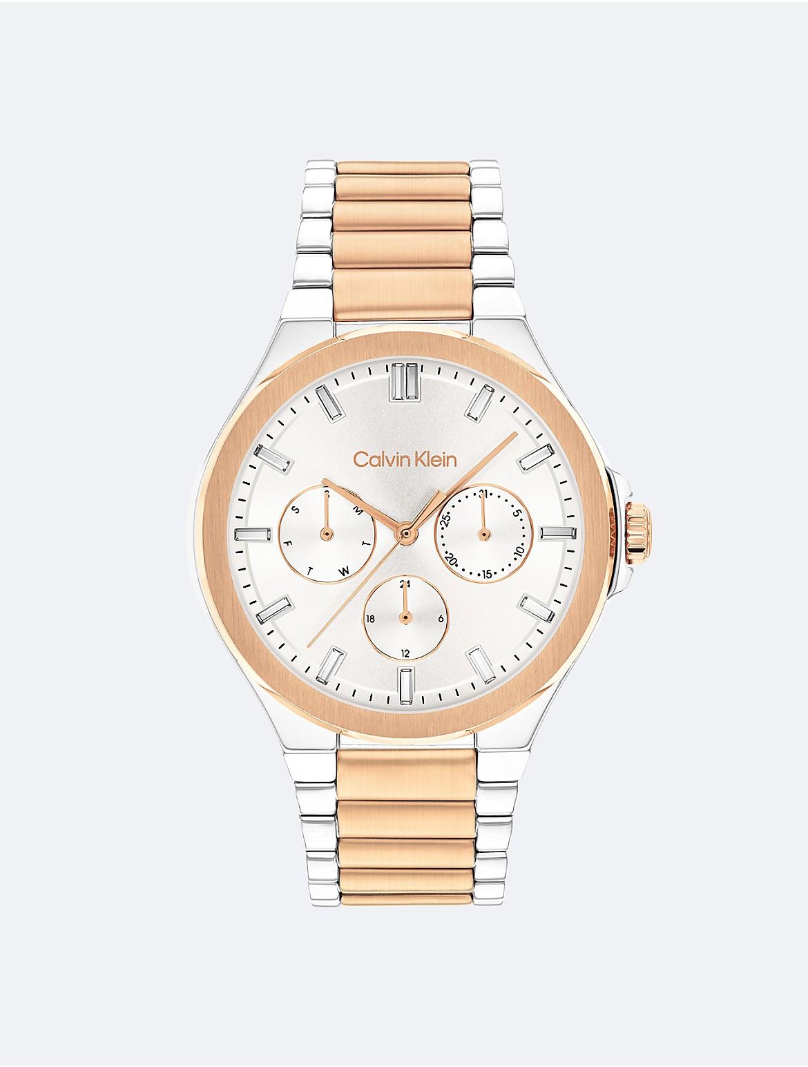 Calvin Klein Womens Multifunction Integrated Link Bracelet Watch Product Image