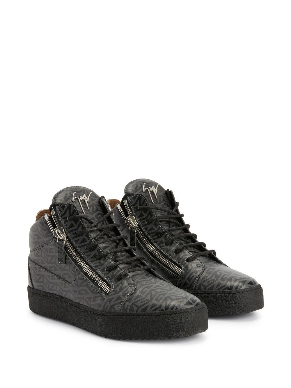Kriss monogram-print mid-top sneakers Product Image