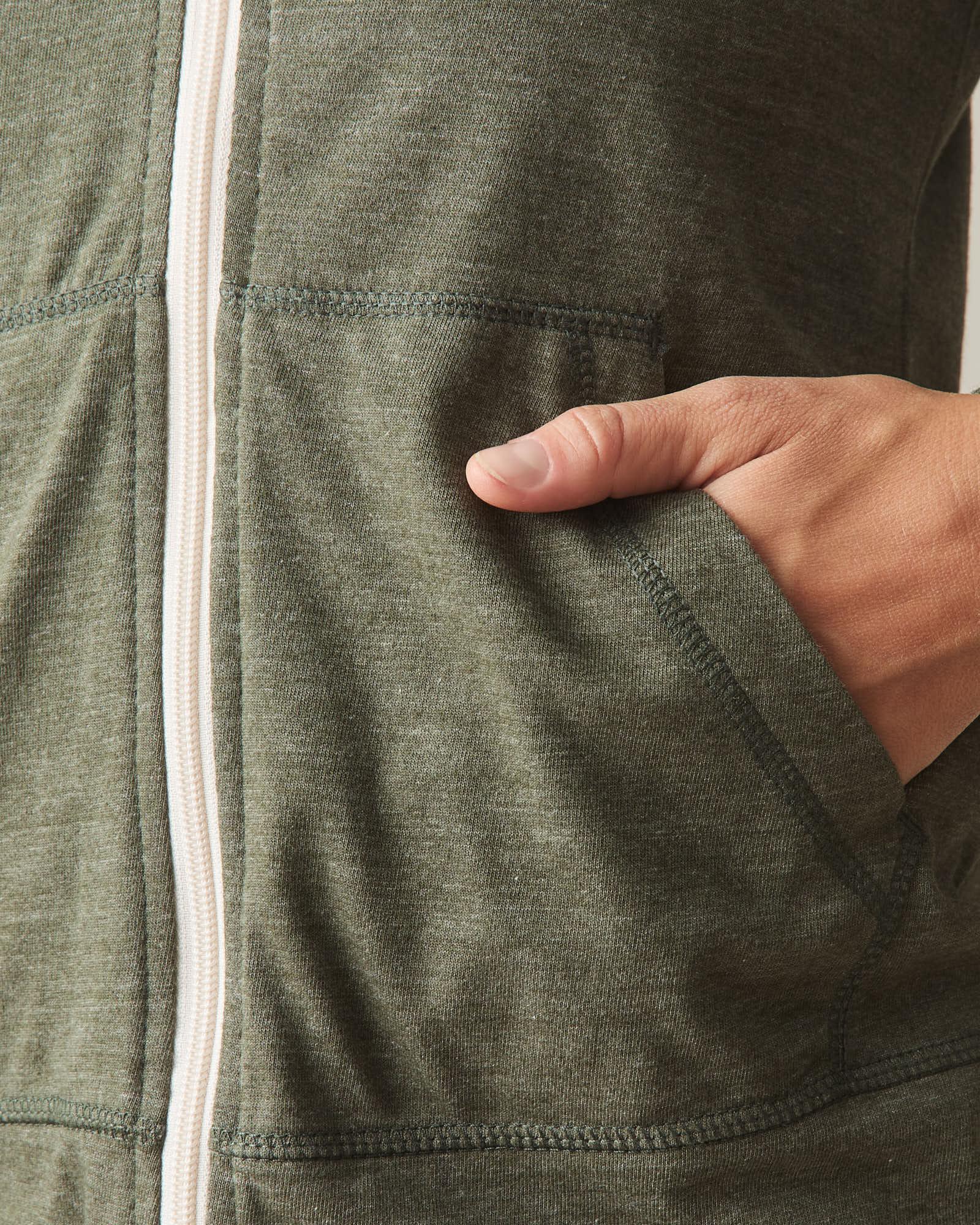 Women's Lightweight Full Zip - Forest Night Heather Product Image