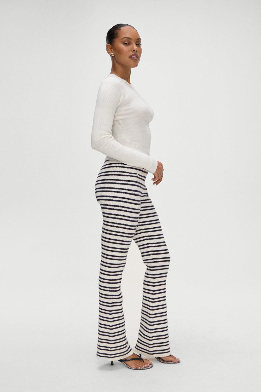 Camden Striped Knit Pants - Starlit Stripe Product Image
