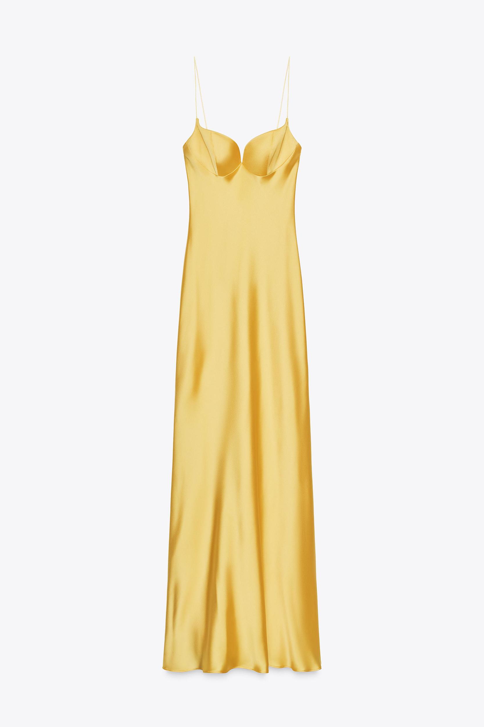 SATIN LONG DRESS Product Image