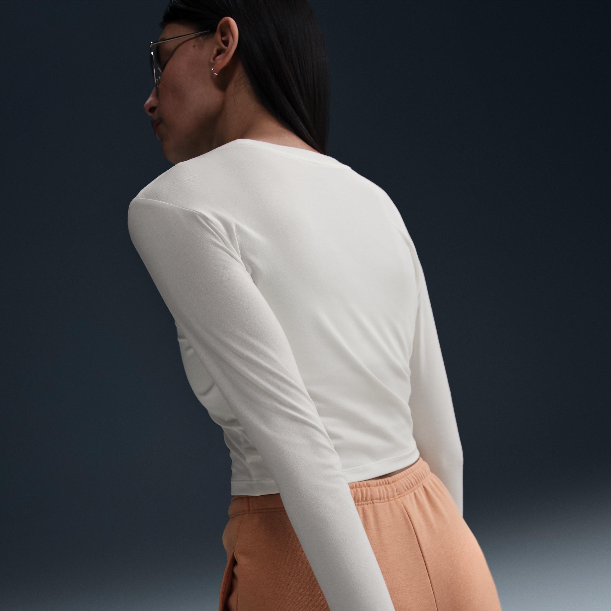 Women's Nike Sportswear Chill Knit Slim Cropped T-Shirt Product Image