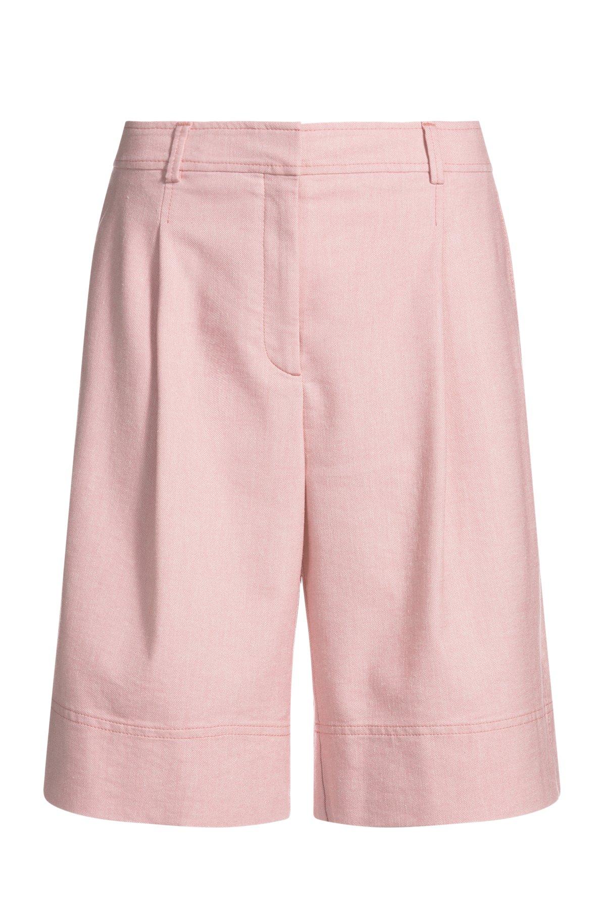 Formal shorts with front pleats Product Image