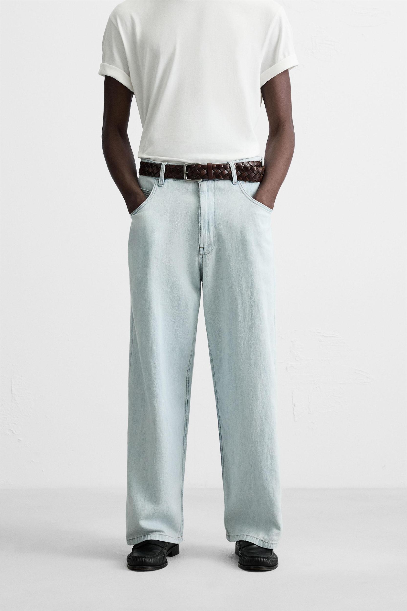 LIGHTWEIGHT LOOSE WIDE FIT JEANS Product Image