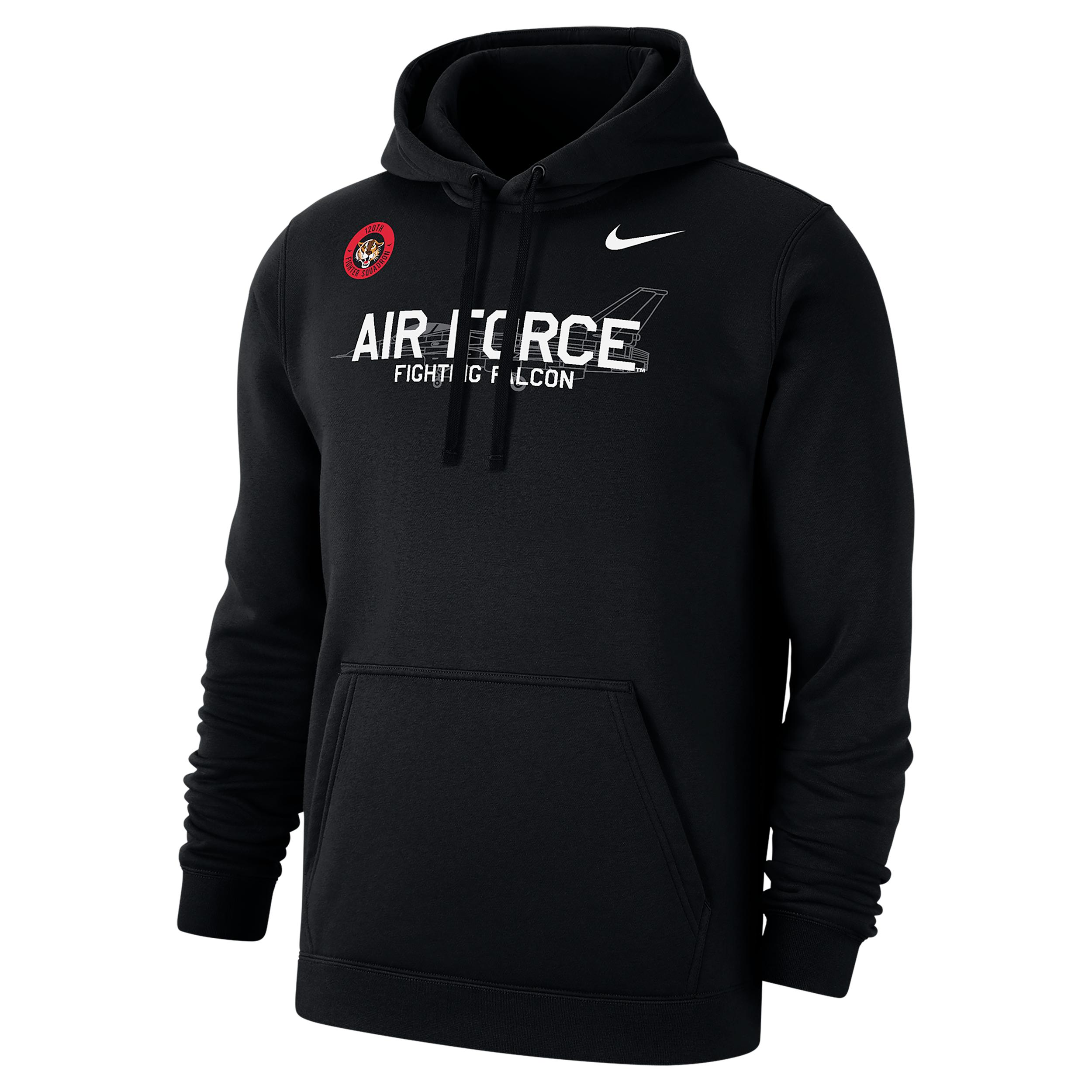 Air Force Club Fleece Nike Mens College Pullover Hoodie | M31777AFRG-BLK Product Image