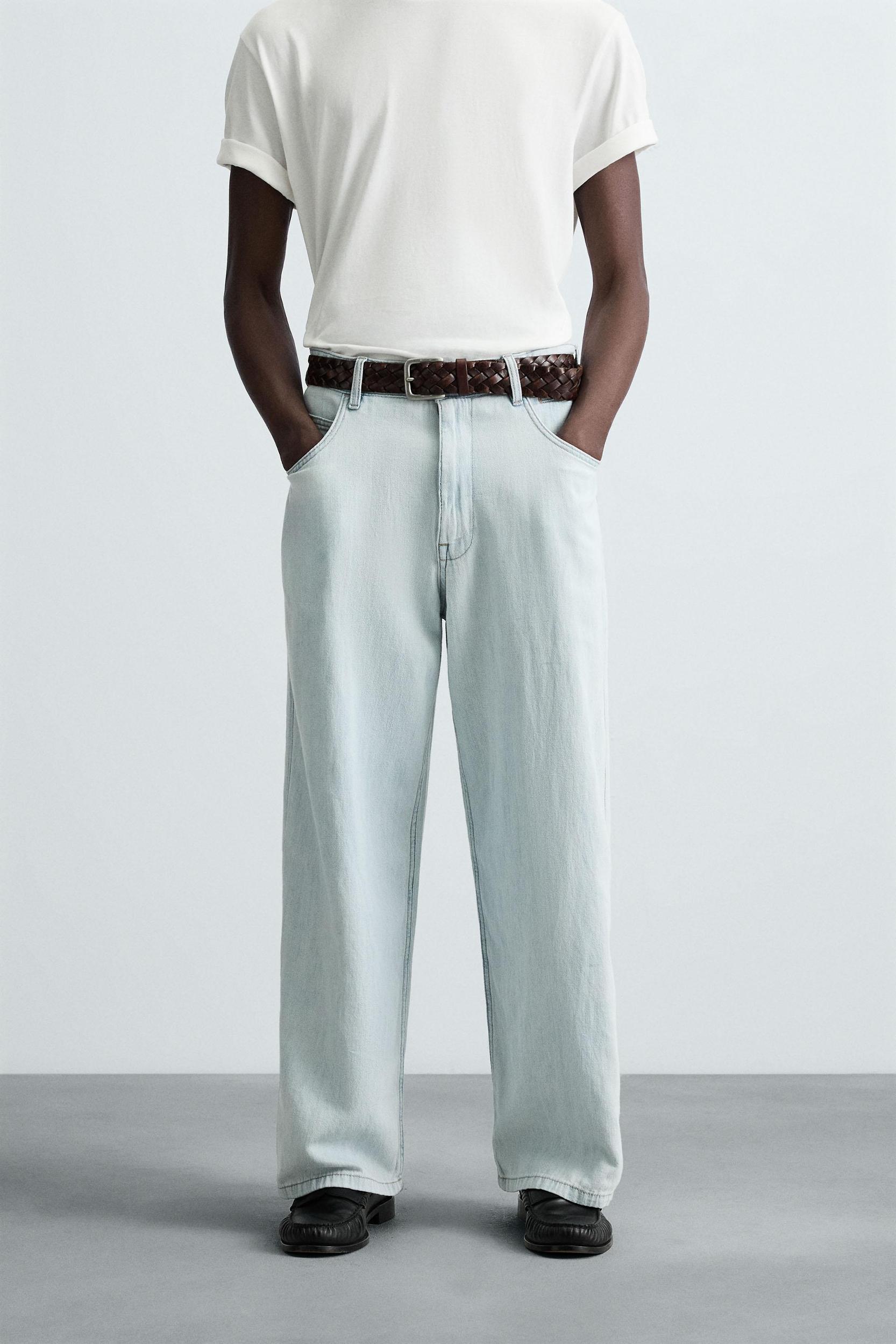 LIGHTWEIGHT LOOSE WIDE FIT JEANS Product Image