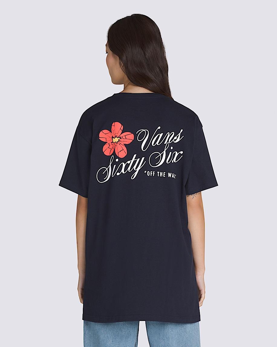 Cracked Flower T-Shirt in Black| Vans US Product Image