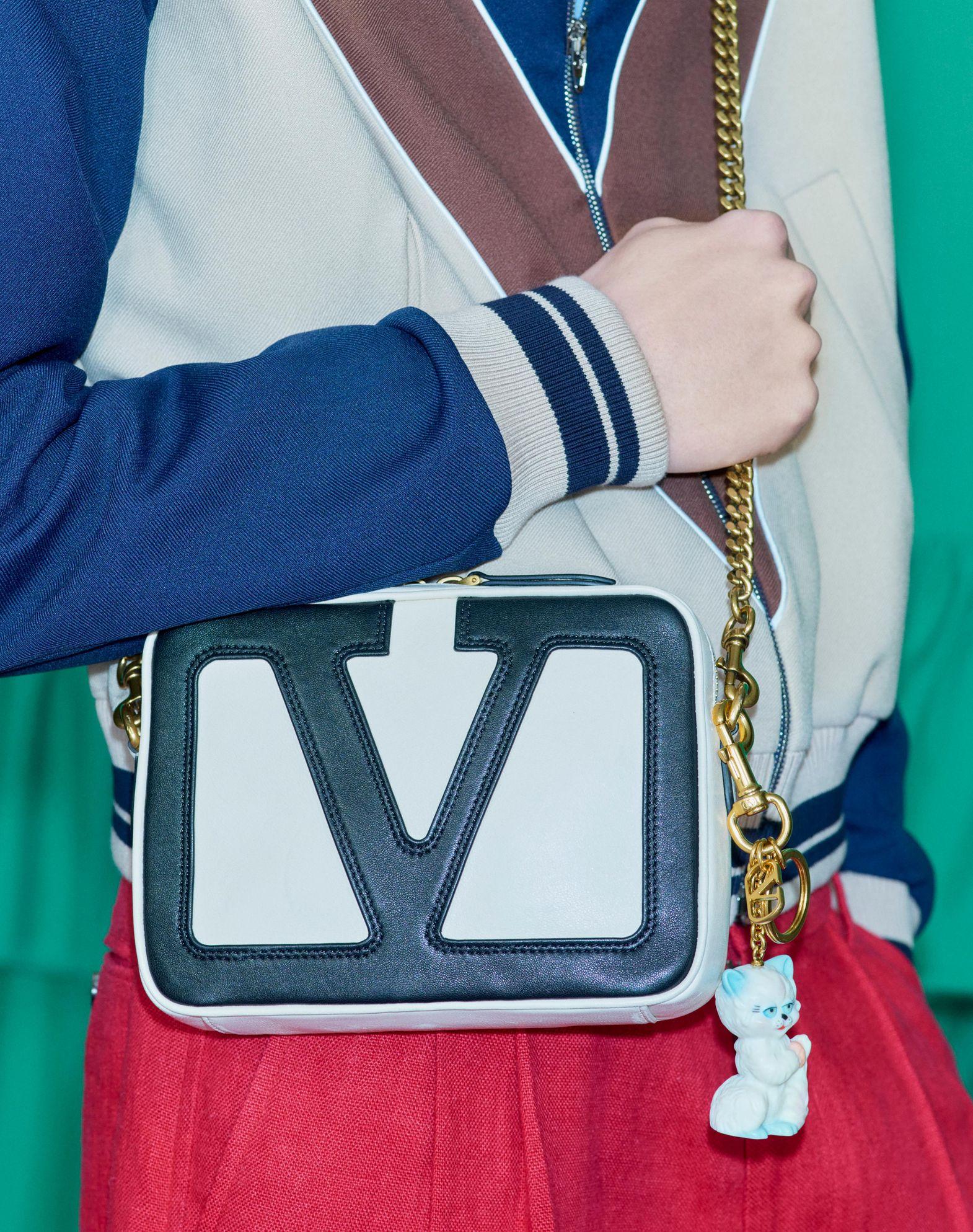 Valentino Garavani Le Chat De La Maison Nylon Bag Charm With Key Ring Product Image