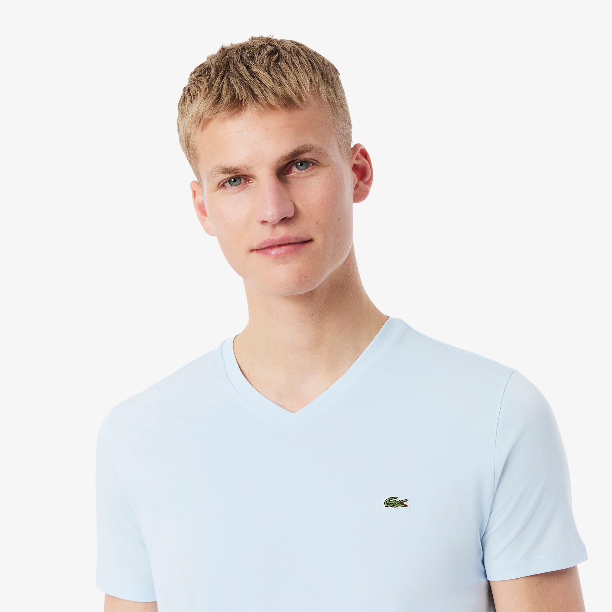 Men's Lightweight Pima Cotton V-Neck T-Shirt Product Image