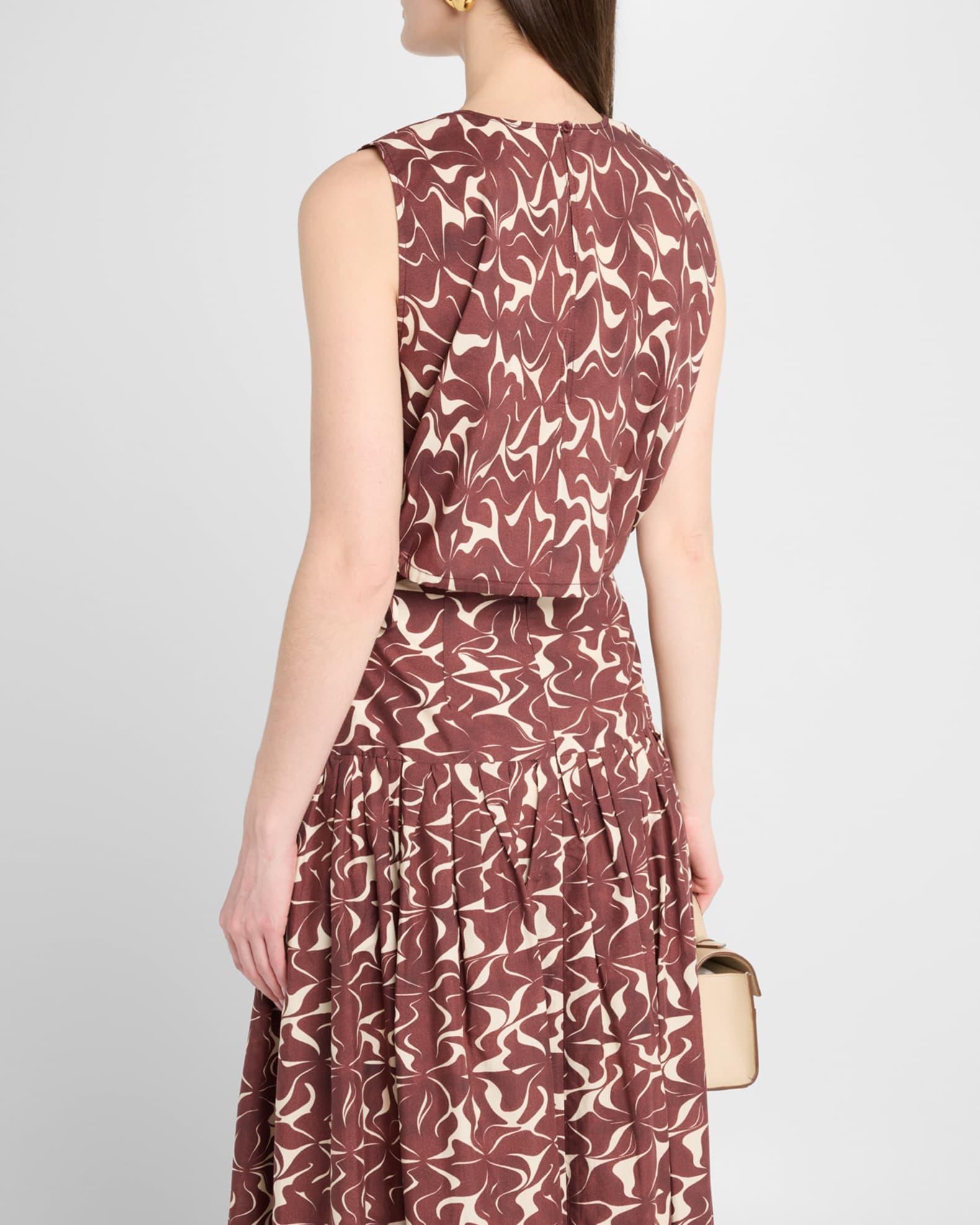 Callas Abstract-Print Crop Top Product Image