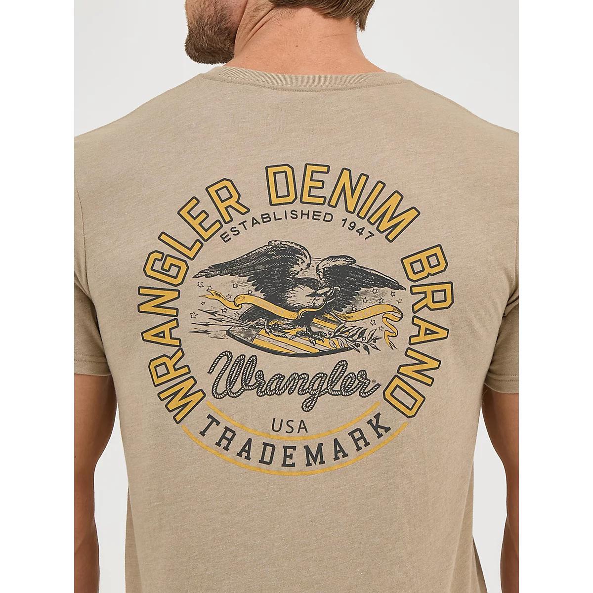 Men's Wrangler Back Graphic T-Shirt in Eagle Product Image