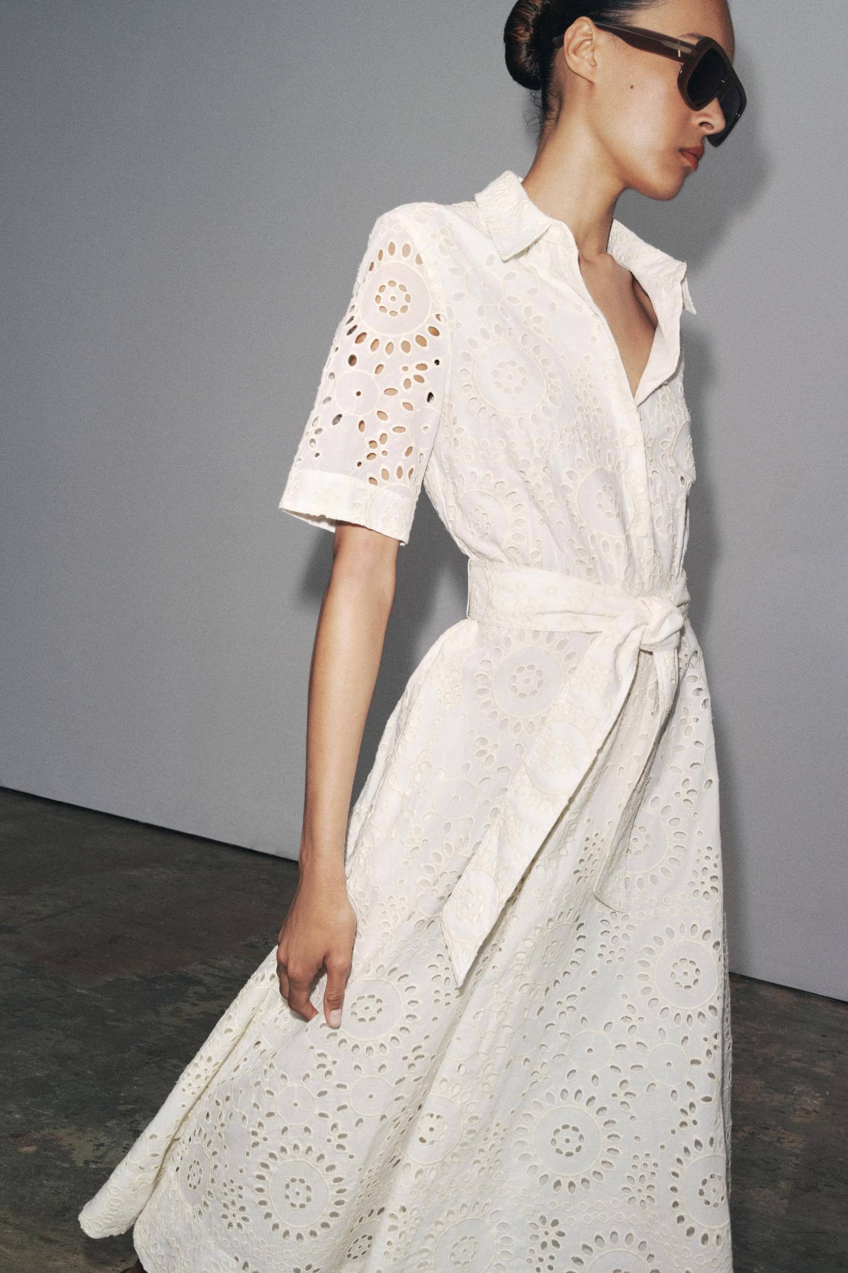 ZW COLLECTION EMBROIDERED SHIRT DRESS Product Image