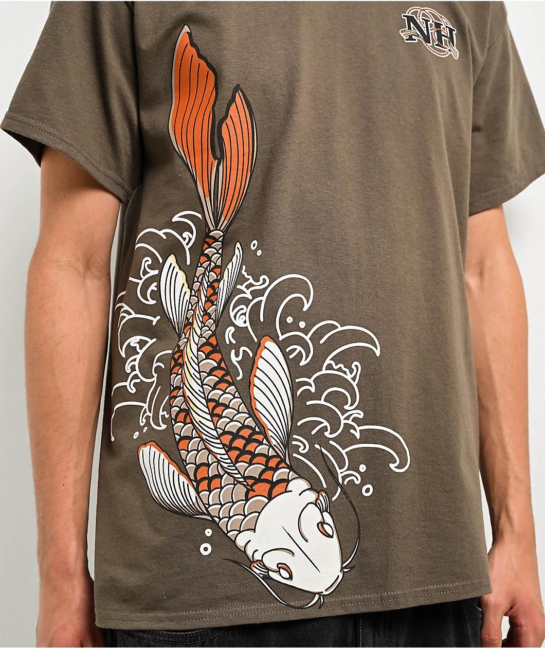 Ninth Hall Koi Pond Olive T-Shirt Product Image