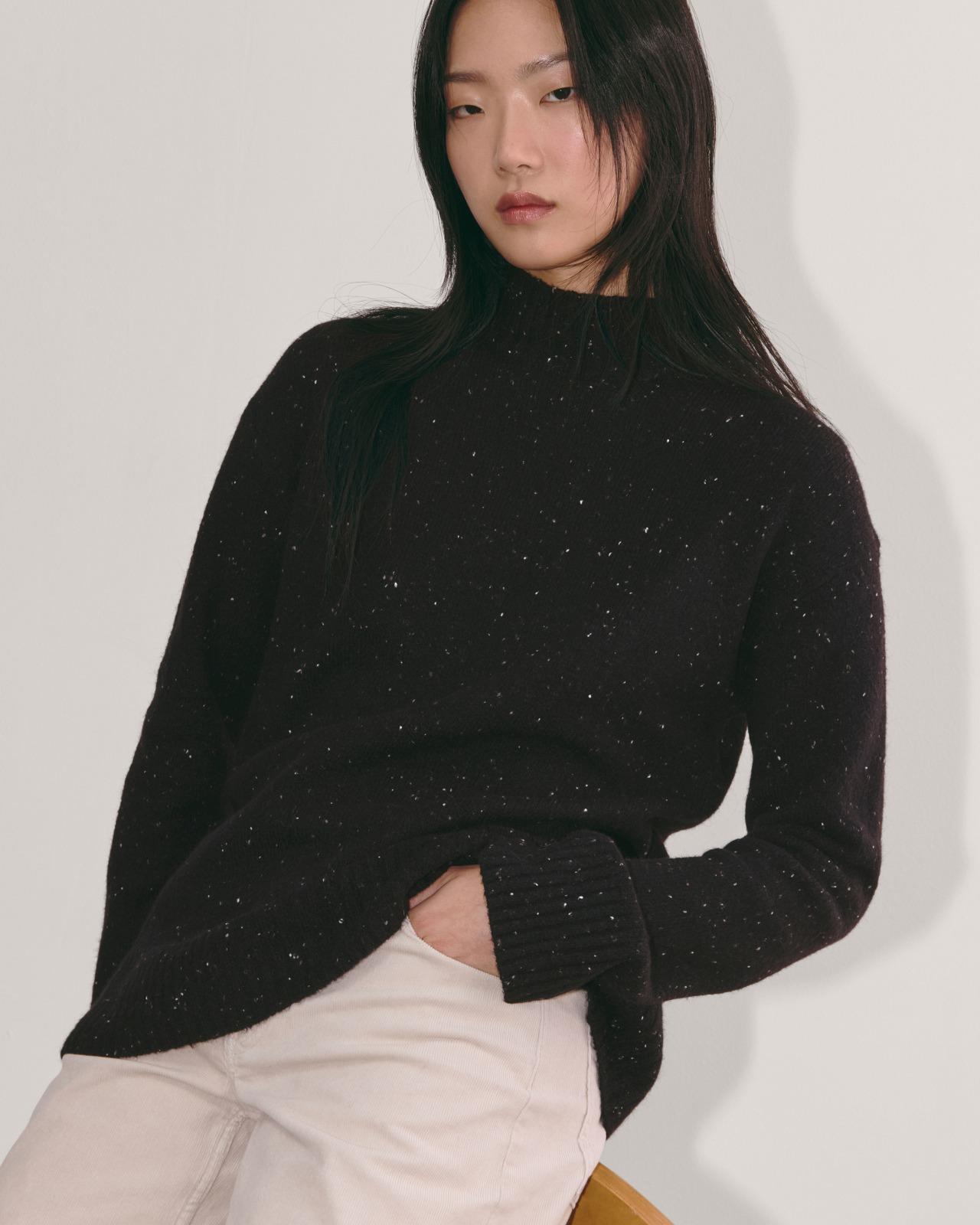 Womens Mockneck Sweater in Plush Cotton by Everlane Product Image