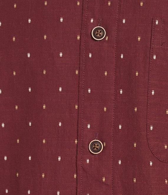 Roundtree & Yorke Short Sleeve Clip Dobby Sport Shirt Product Image