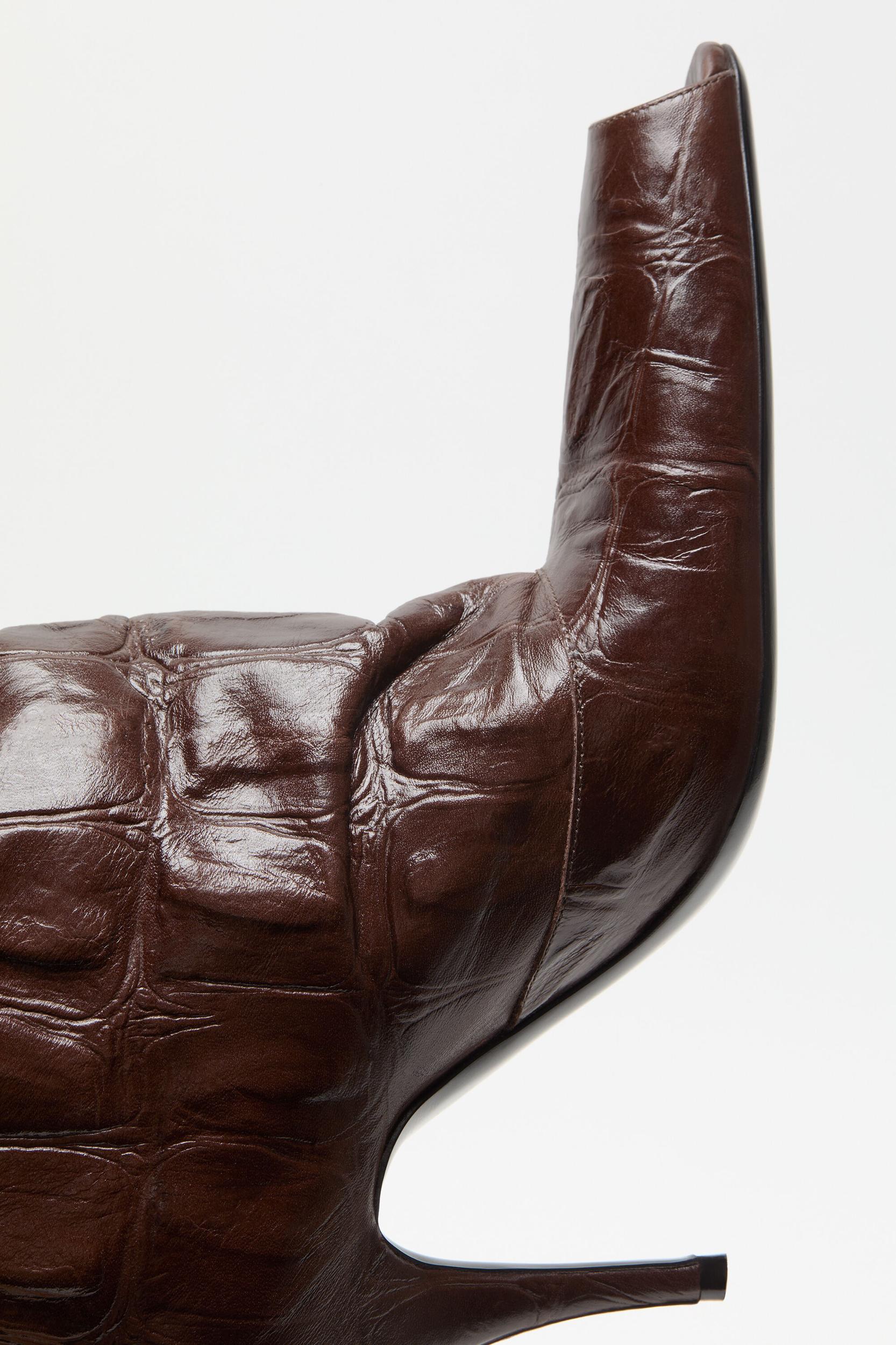 Leather boots open toe Product Image