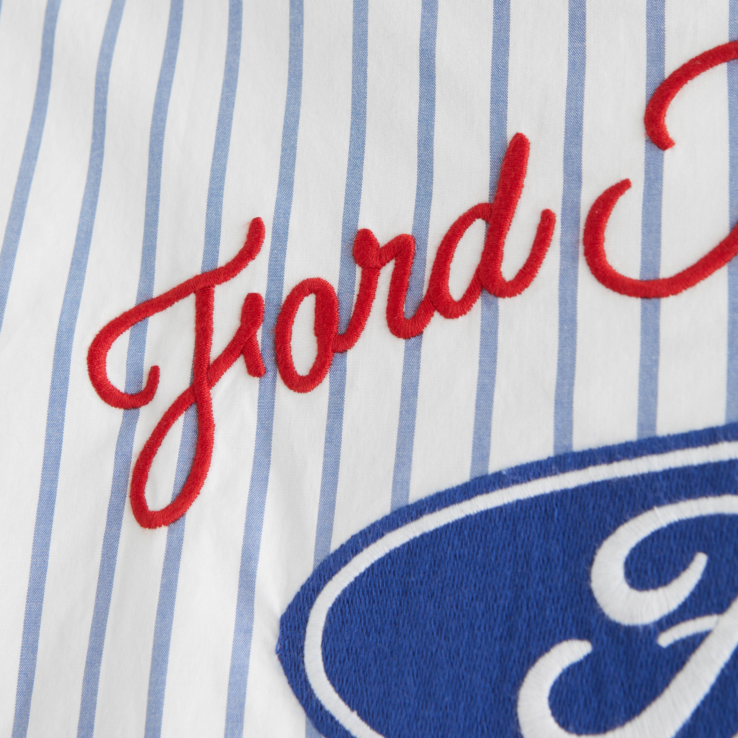 Short Sleeve Cropped Ford Button-Up Shirt Product Image