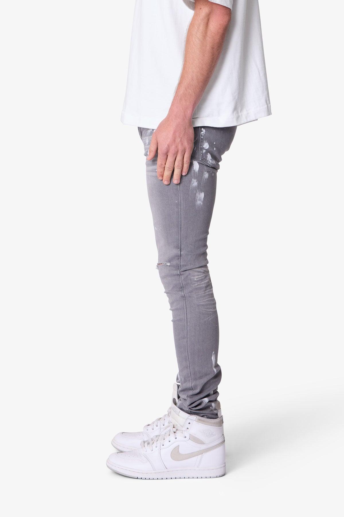 X504 Stretch Skinny Denim - Grey Product Image