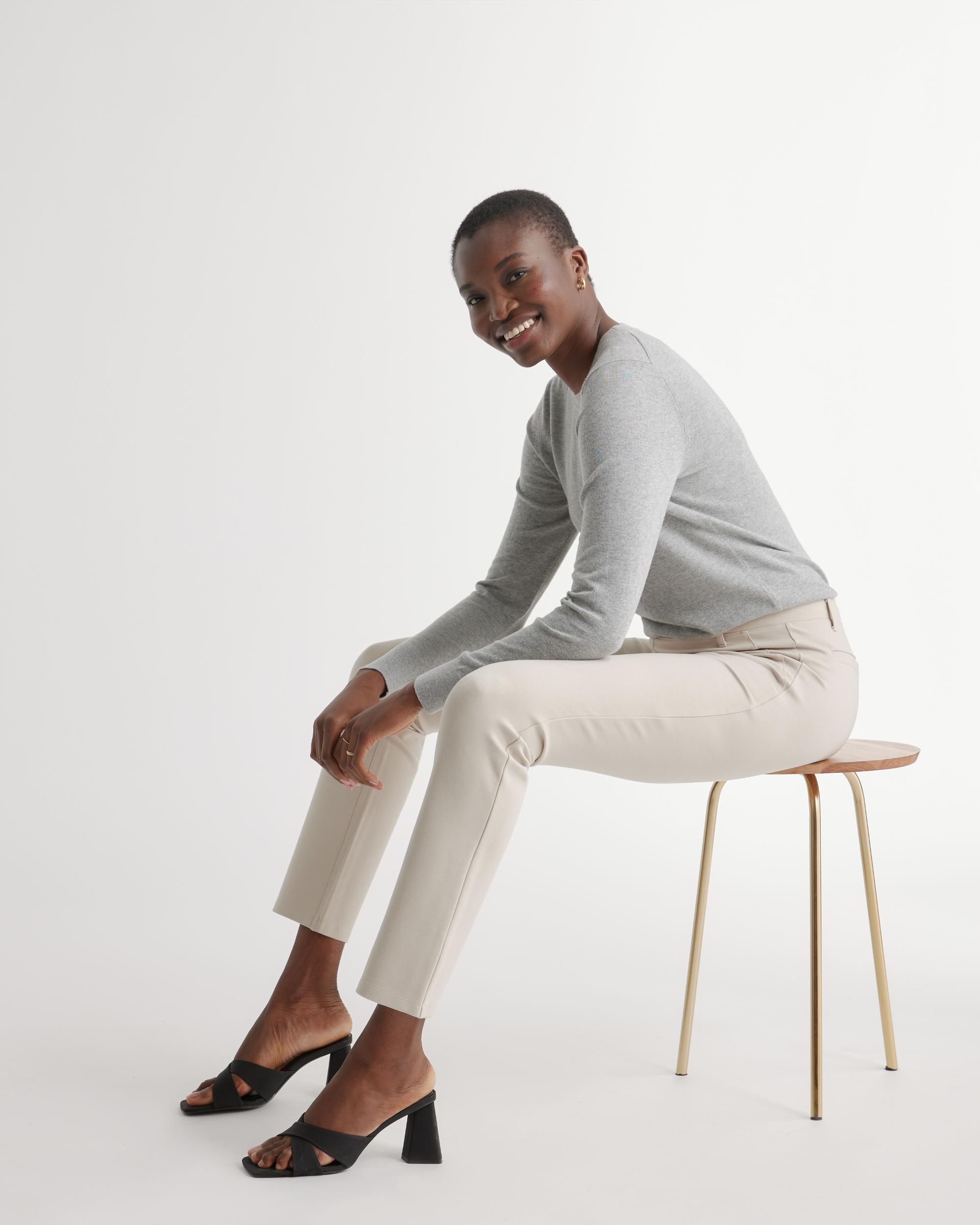 Quince | Women's Ultra-Stretch Ponte Straight Leg Pants Size XL, Rayon Product Image