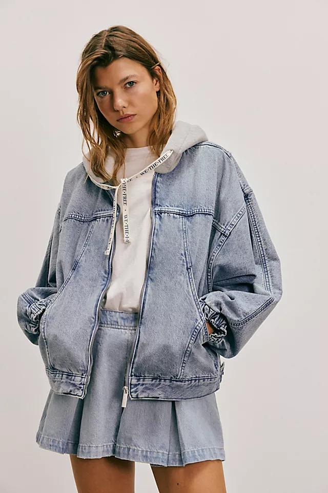 We The Free Madison Ave Denim Mini Skirt Product Image