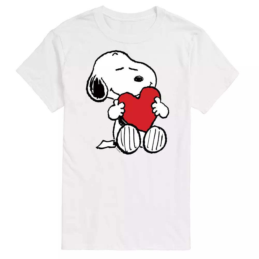 Big & Tall Peanuts Hugging Heart Tee, Men's,  Product Image