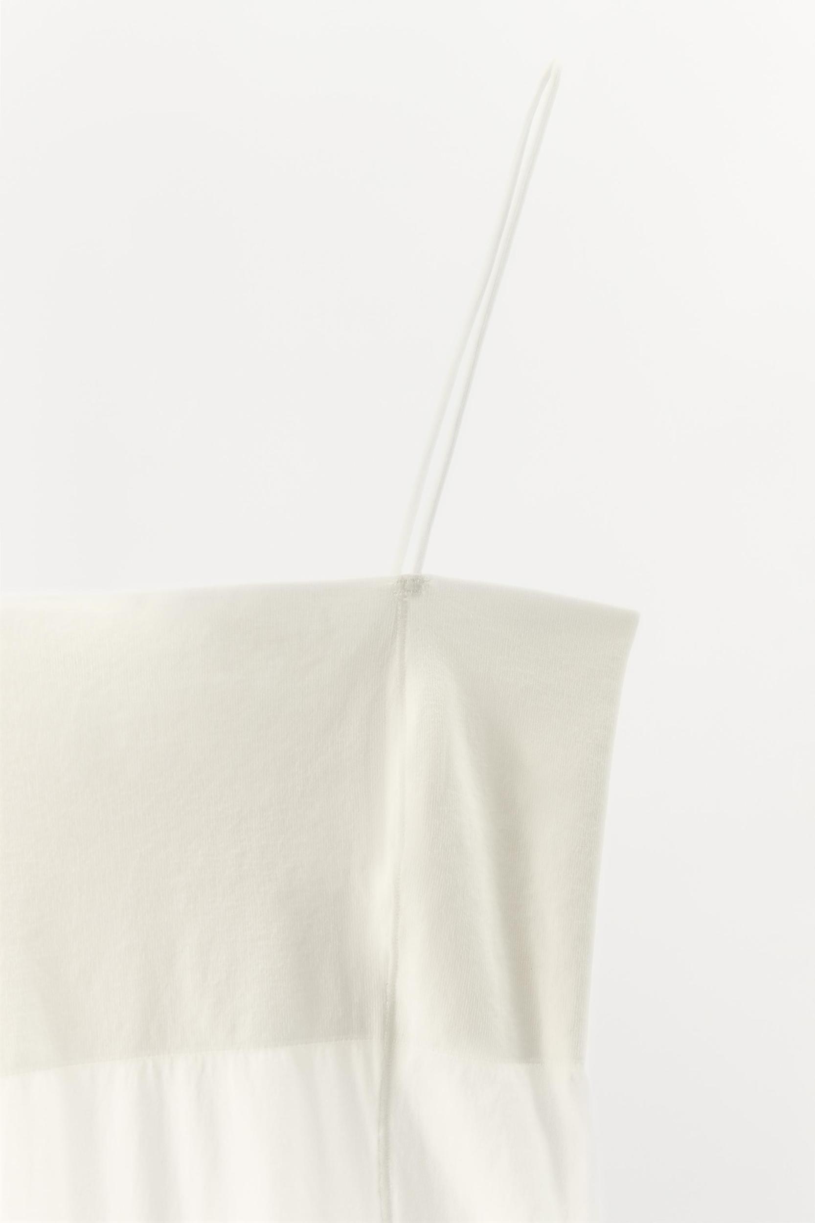 FITTED STRAPPY BODYSUIT WITH SEAMS Product Image