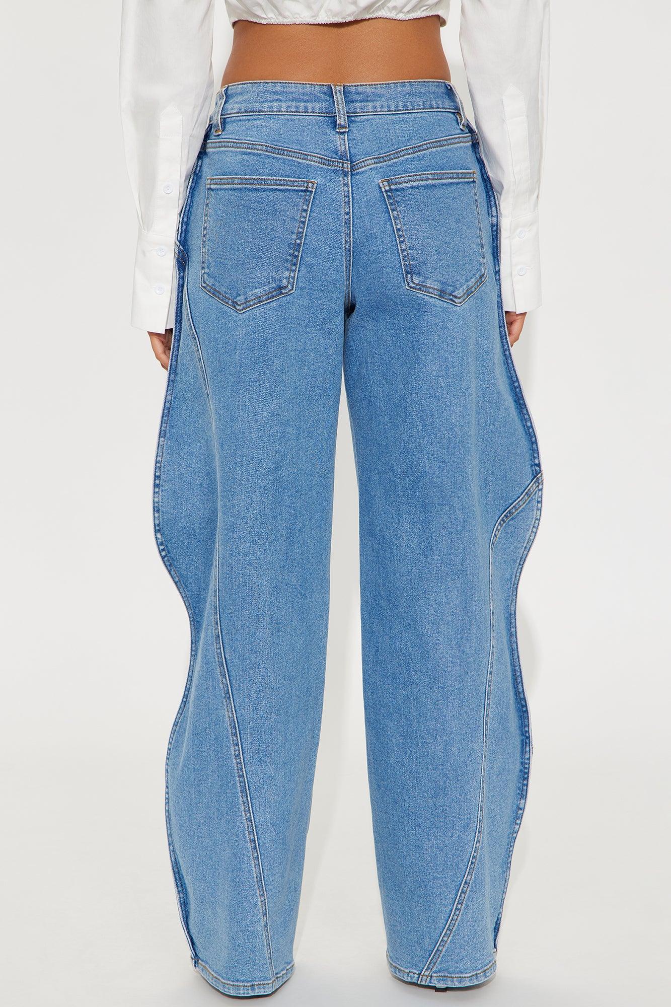 Wavelength Wide Leg Jeans - Medium Wash Product Image