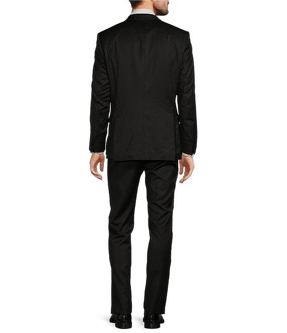 Hugo Boss Slim Fit Flat Front Solid Pattern 2-Piece Suit Product Image
