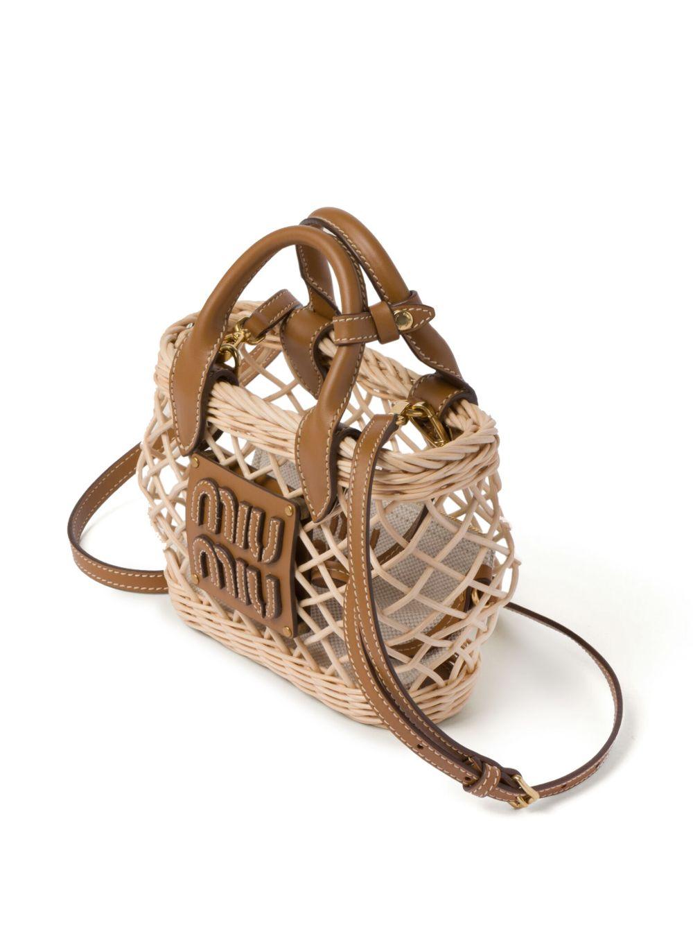 woven basket tote bag Product Image