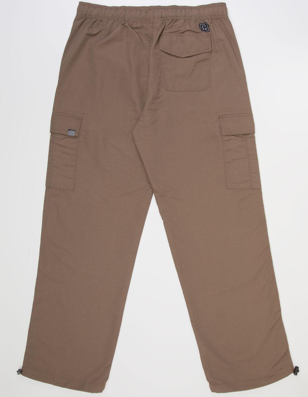 LIRA Azalea Loose Fit Mens Nylon Cargo Pants - BROWN Product Image