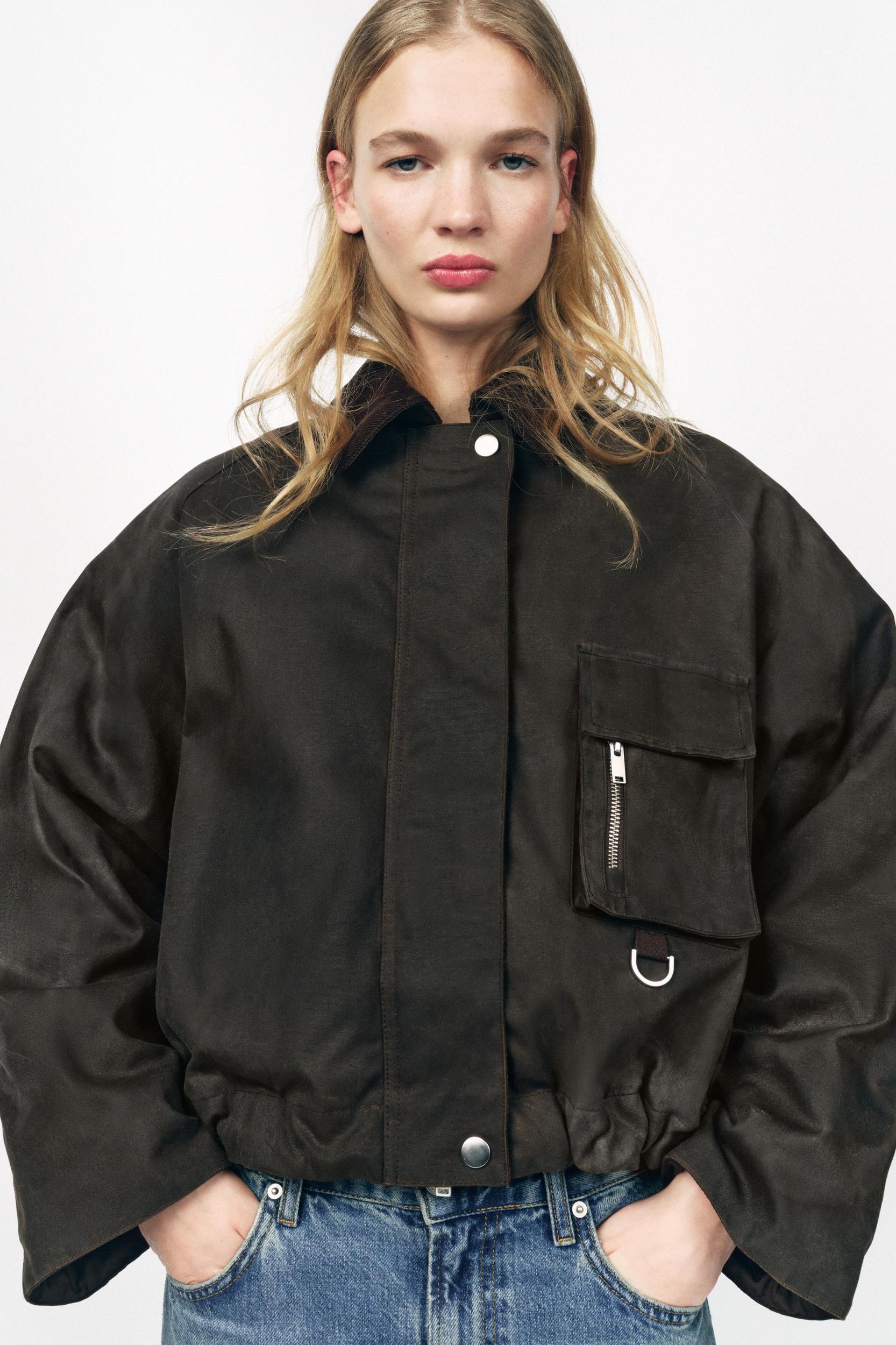 CORDUROY COLLAR WAXED JACKET ZW COLLECTION Product Image