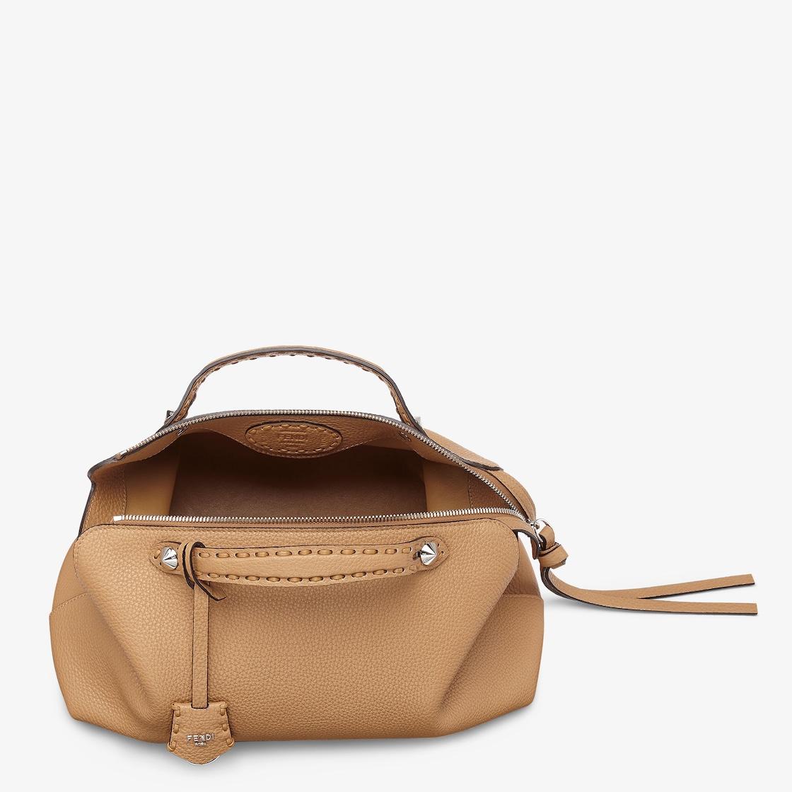 By The Way Selleria LargeCappuccino-colored Selleria bag with 200 hand-sewn stitches Product Image